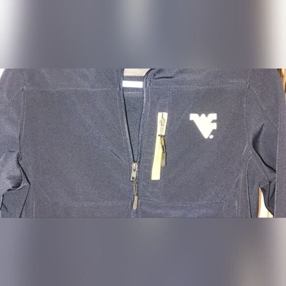WEST VIRGINIA MOUNTAINEERS colosseum YOUTH MEDIUM 12/14 jacket preowned - Picture 2 of 11